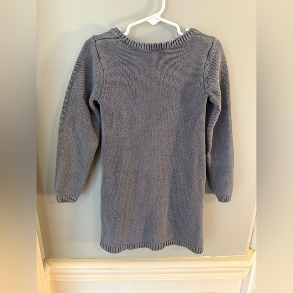 Gymboree Girls Gray Sweater Dress Size 6 – Polar Bear Fuzzy Knit - Picture 7 of 8